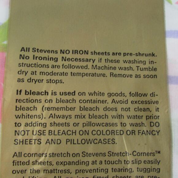 Stevens Utica Mixed Bouquet Full Bed Sheet Set New Sealed Dead Stock Floral - Picture 8 of 10